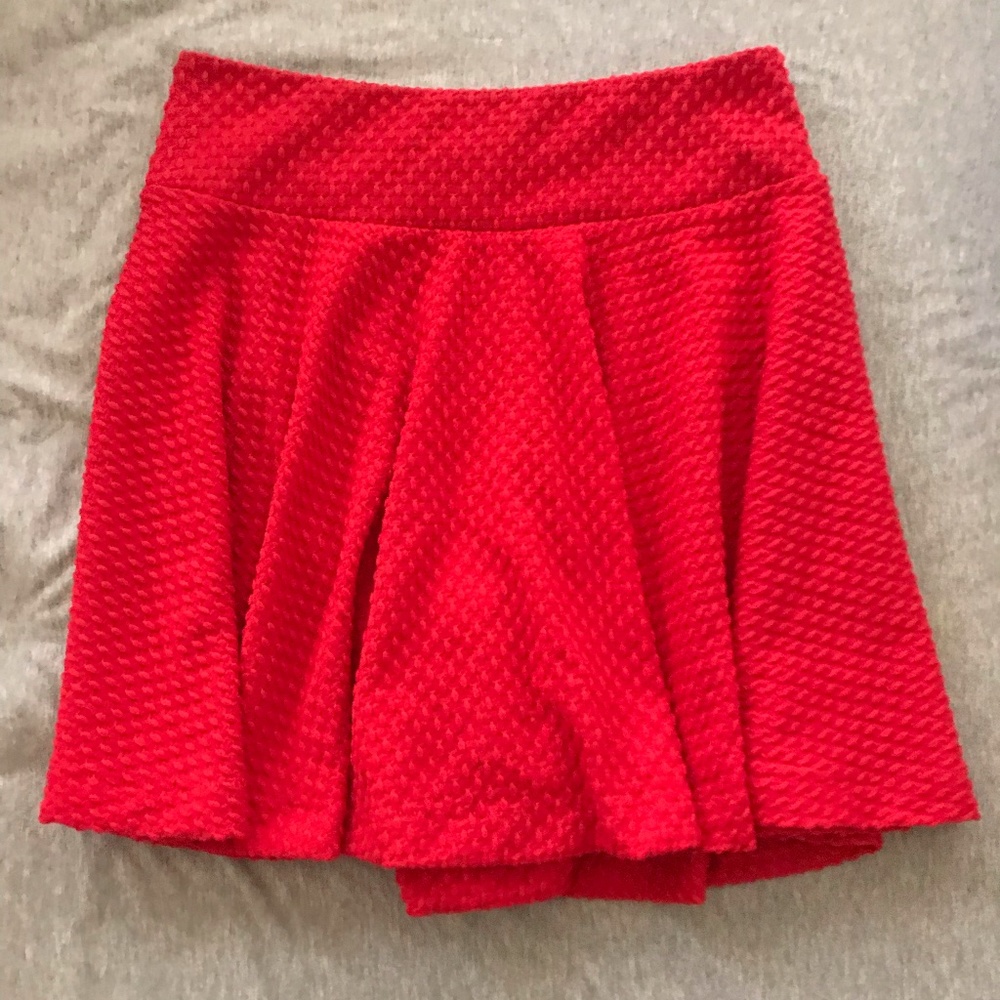 Urban Outfitters Red Swing Skirt